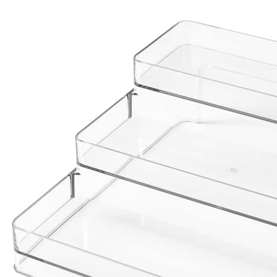 Clear 3-Tier Storage Shelf Organizer by Simply Tidy®